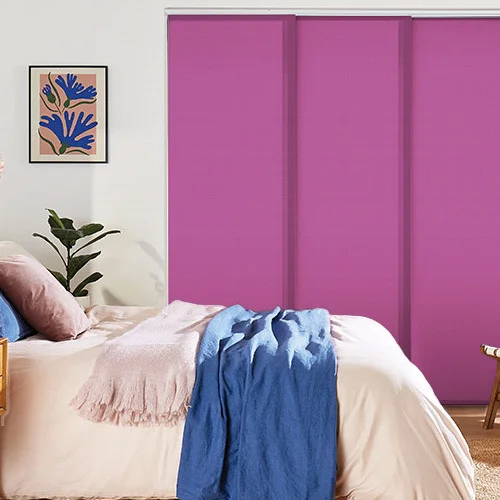 Vivienne Dimout Plum Panel Blind | Blinds.Online