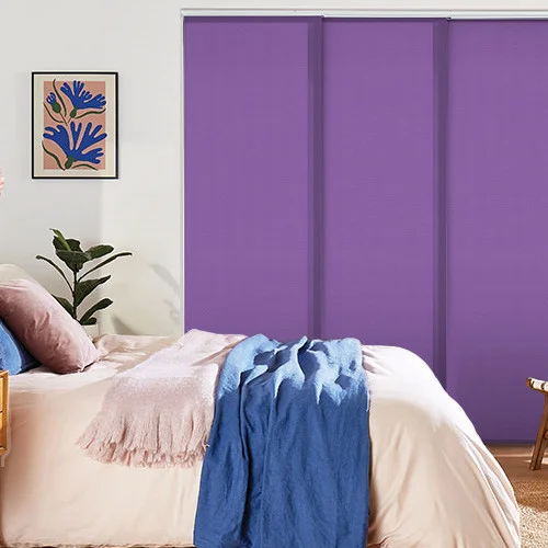 Vivienne Dimout Purple Panel Blind | Blinds.Online