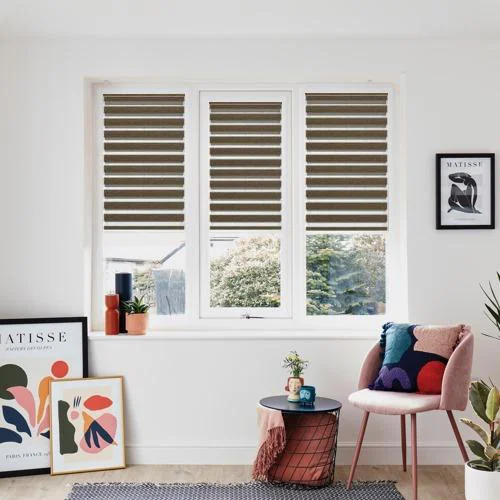 Coronari Oak Perfect Fit Day and Night | Blinds.Online