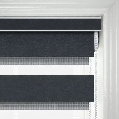 DellaScala Charcoal Perfect Fit Day and Night | Blinds.Online