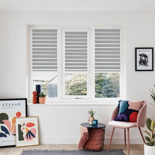 DellaScala Dove Grey Perfect Fit Day and Night | Blinds.Online