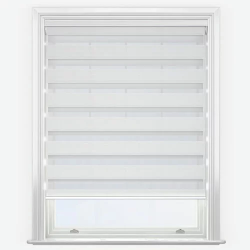 DellaScala Pearl White Perfect Fit Day and Night | Blinds.Online