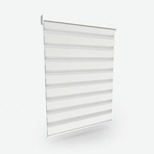 DellaScala Pearl White Perfect Fit Day and Night | Blinds.Online