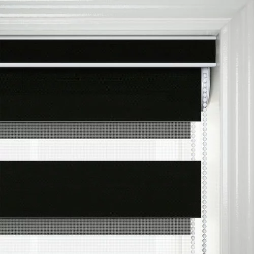 Veneto Jet Black Perfect Fit Day and Night | Blinds.Online