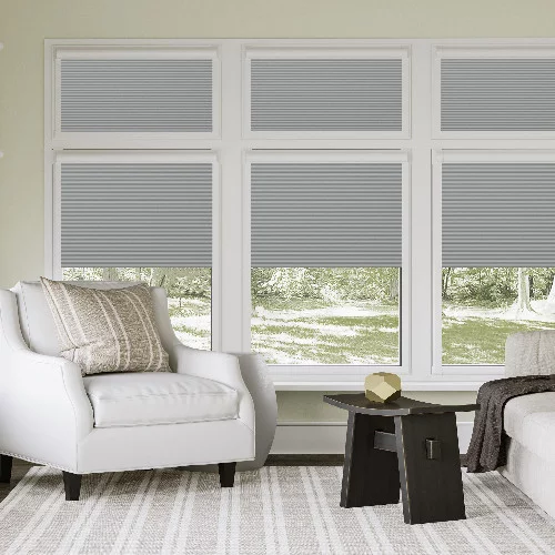 Agustus Blackout Dove Grey Perfect Fit Honey Comb Blind | Blinds.Online