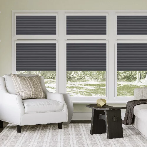 Glitzy Anthracite Perfect Fit Honey Comb Blind | Blinds.Online