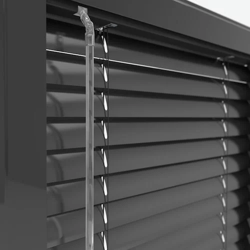 Seraphine Anthracite Grey Perfect Fit Metal Venetian Blind | Blinds.Online