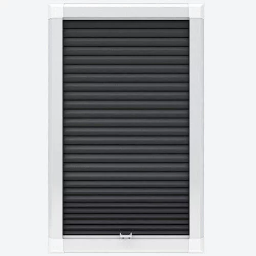 Agustus Anthracite Perfect Fit Pleated Blind | Blinds.Online