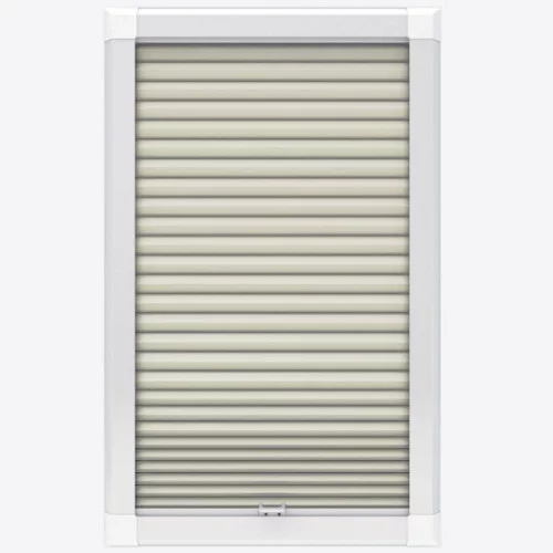 Agustus Blackout Cream Perfect Fit Pleated Blind | Blinds.Online