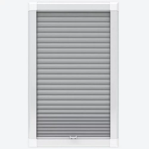 Agustus Blackout Dove Grey Perfect Fit Pleated Blind | Blinds.Online