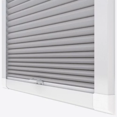 Agustus Blackout Dove Grey Perfect Fit Pleated Blind | Blinds.Online