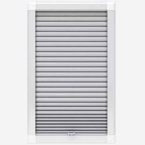 Agustus Blackout White Perfect Fit Pleated Blind | Blinds.Online