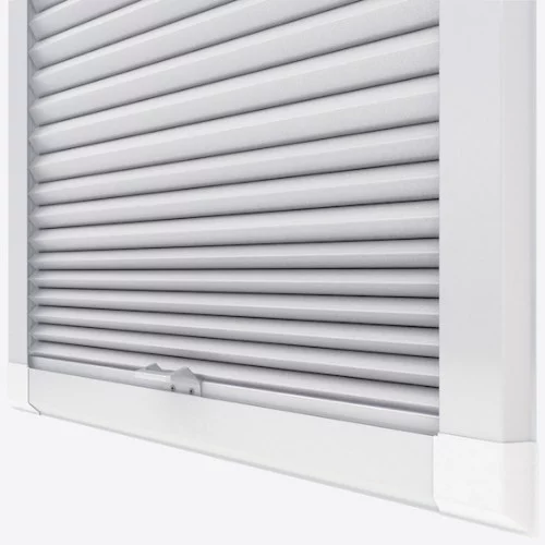 Agustus Blackout White Perfect Fit Pleated Blind | Blinds.Online