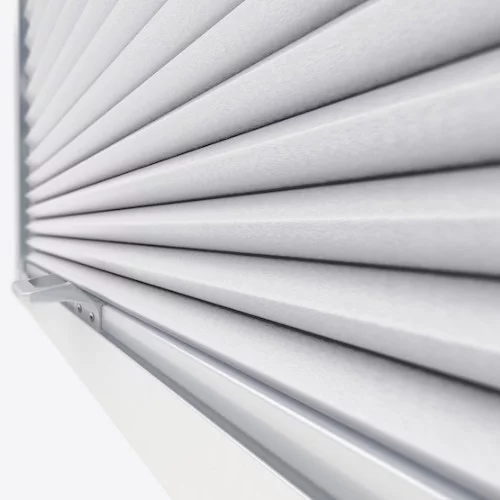 Agustus Blackout White Perfect Fit Pleated Blind | Blinds.Online