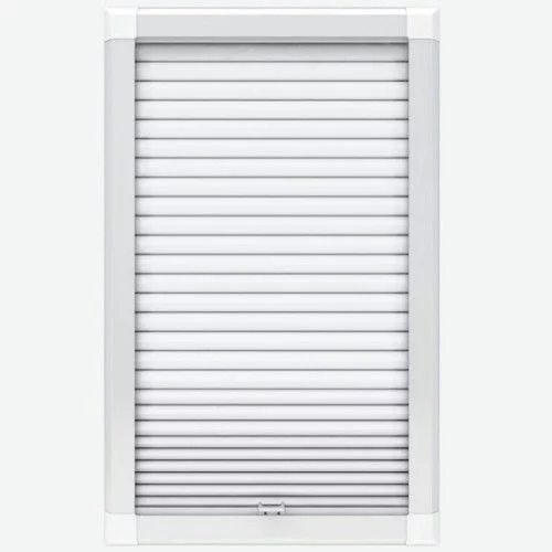 Agustus White Perfect Fit Pleated Blind | Blinds.Online