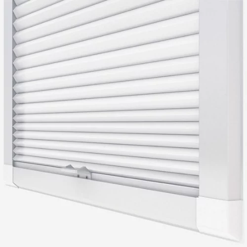 Agustus White Perfect Fit Pleated Blind | Blinds.Online