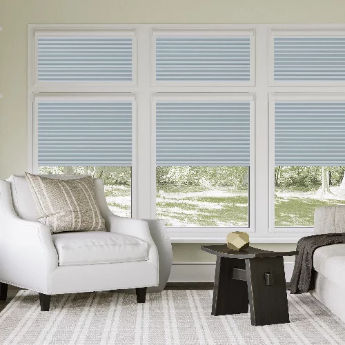 Anya Sea Smoke Perfect Fit Pleated Blind | Blinds.Online