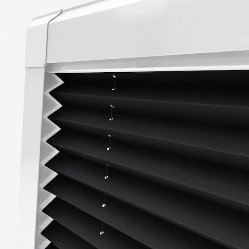 Arbor Jet Black Perfect Fit Pleated Blind | Blinds.Online