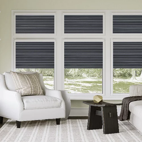 Emmy Graphite Perfect Fit Pleated Blind | Blinds.Online