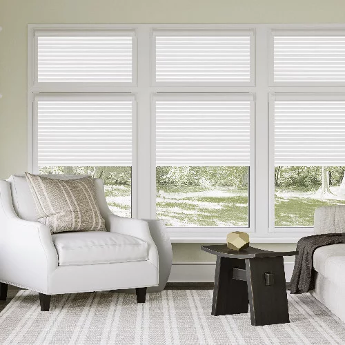 Emmy White Mist Perfect Fit Pleated Blind | Blinds.Online