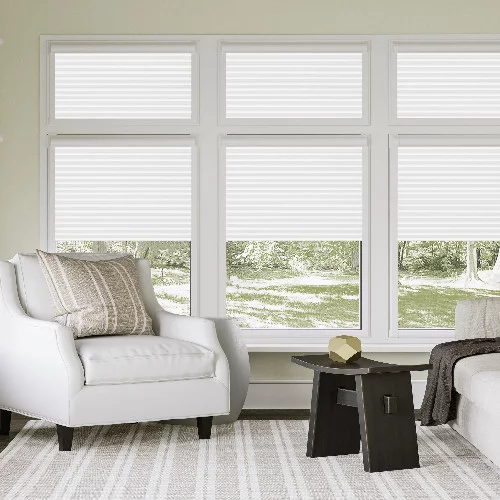 Hermione White Cotton Perfect Fit Pleated Blind | Blinds.Online