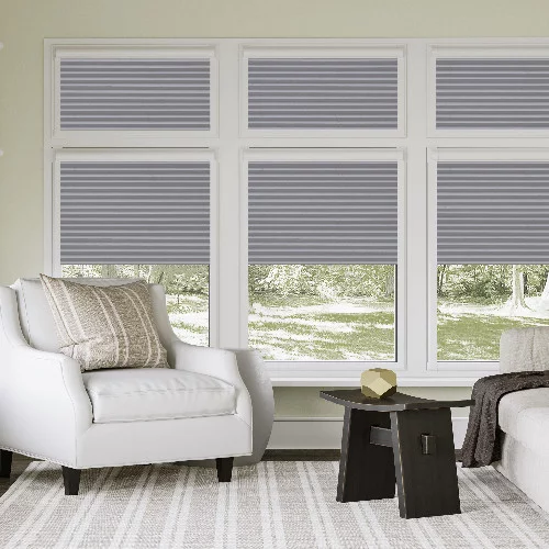 Jacqui Concrete Grey Perfect Fit Pleated Blind | Blinds.Online