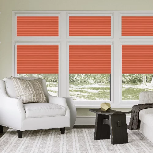 Jeanine Coral Perfect Fit Pleated Blind | Blinds.Online