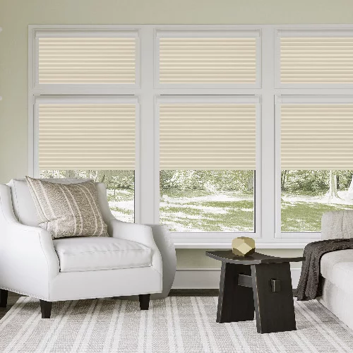 Jeanine Ecru Perfect Fit Pleated Blind | Blinds.Online