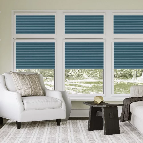 Louise Teal Perfect Fit Pleated Blind | Blinds.Online