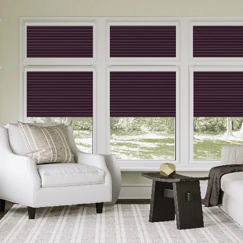 Mina Mulberry Perfect Fit Pleated Blind | Blinds.Online