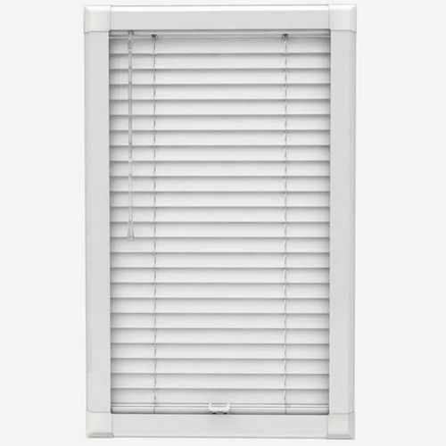 Cia SS Bright White Perfect Fit Real Wood Venetian Blind | Blinds.Online