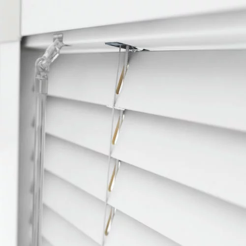 Cia SS Bright White Perfect Fit Real Wood Venetian Blind | Blinds.Online