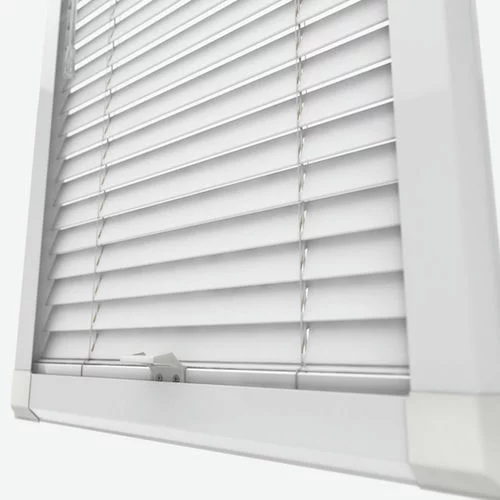 Pure Wood Bright White Perfect Fit Real Wood Venetian Blind | Blinds.Online