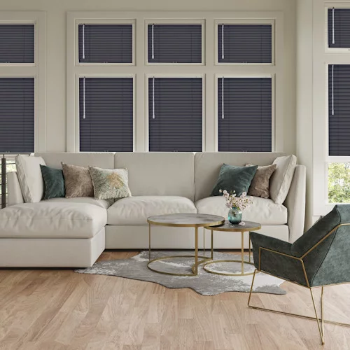 Pure Wood Phantom Grey Perfect Fit Real Wood Venetian Blind | Blinds.Online