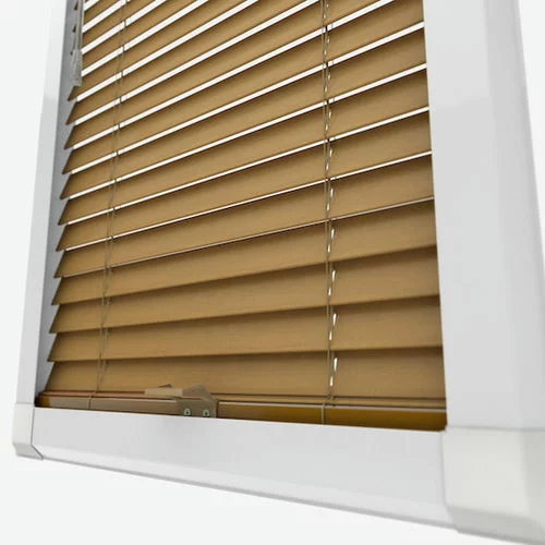 Pure Wood Warm Oak Perfect Fit Real Wood Venetian Blind | Blinds.Online