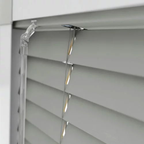 Pure Wood Whitby Grey Perfect Fit Real Wood Venetian Blind | Blinds.Online