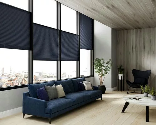 Adelaide Royal Blue Pleated Blind | Blinds.Online