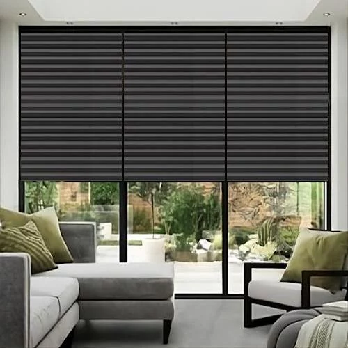 Agustus Anthracite Pleated Blind | Blinds.Online