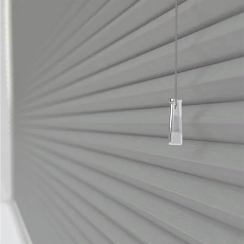 Agustus Blackout Dove Grey Pleated Blind | Blinds.Online