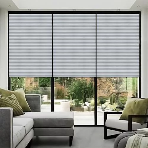 Alexandria Gris Pleated Blind | Blinds.Online