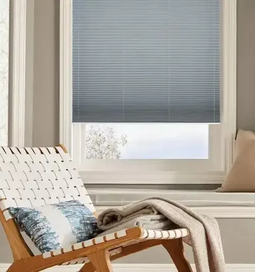 Alice Petrol Blue Pleated Blind | Blinds.Online