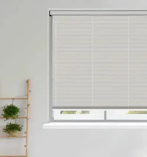 Alice Pure White Pleated Blind | Blinds.Online