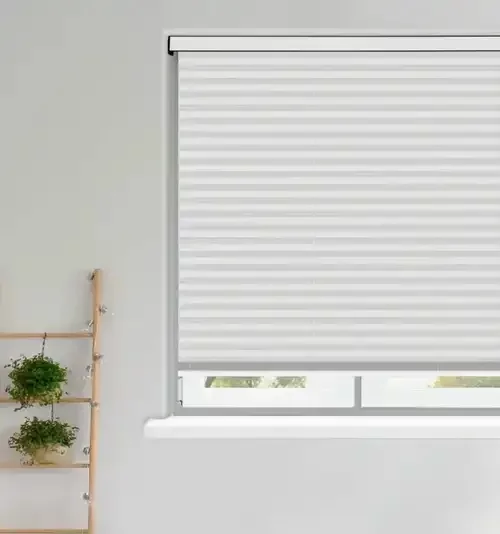 Allyn China White Pleated Blind | Blinds.Online