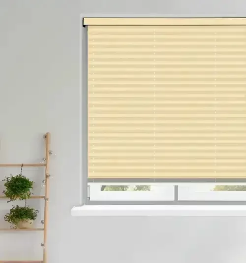 Allyn Ivory Pleated Blind | Blinds.Online