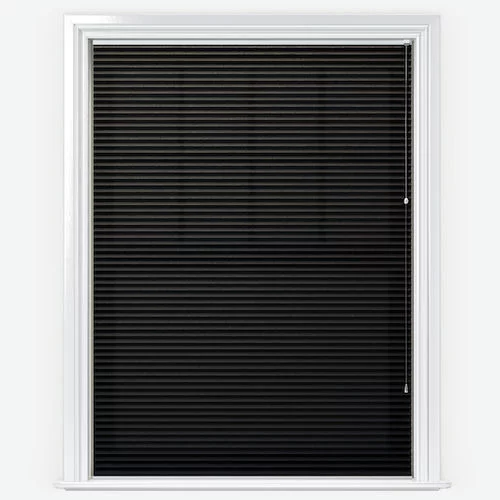 Arbor Jet Black Pleated Blind | Blinds.Online