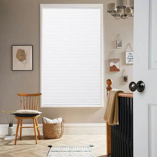 Arbor White Pleated Blind | Blinds.Online