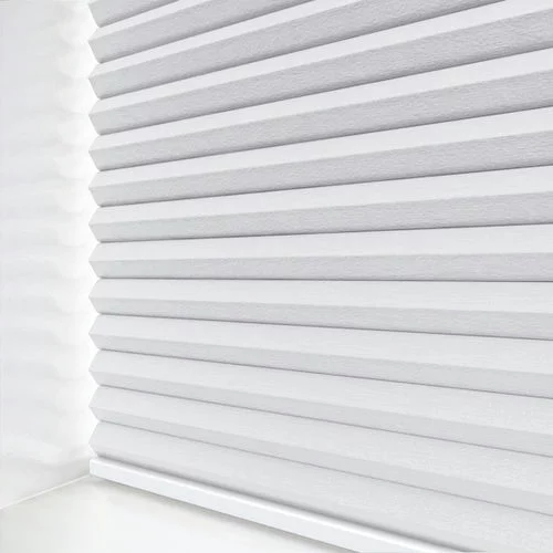 Arcade Blackout White Pleated Blind | Blinds.Online