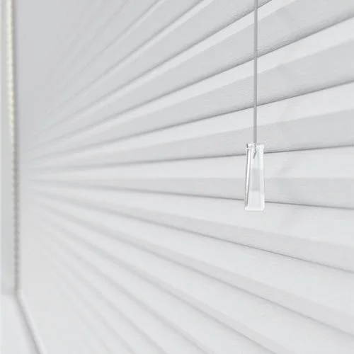 Arcade Blackout White Pleated Blind | Blinds.Online