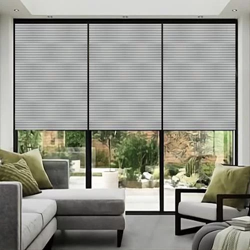 Averie Soft Grey Pleated Blind | Blinds.Online