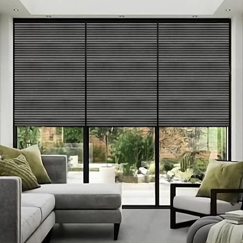 Elena Onyx Pleated Blind | Blinds.Online